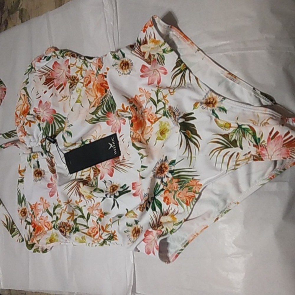 Floral Halter Style Swimsuit